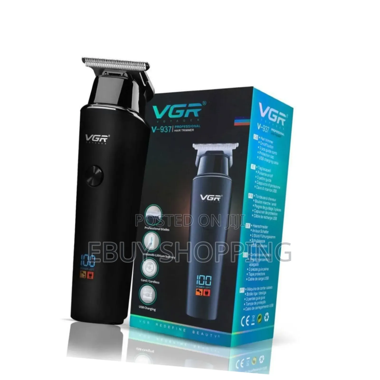 **2000mah Rechargeable Trimmer – VGR v-937 for All Ages**