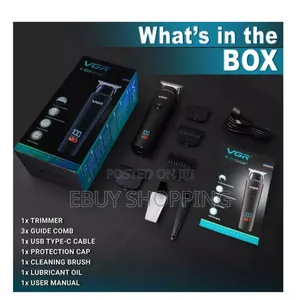 **Vgr v-937 Hair Clipper – Durable Blades Led Indicator**