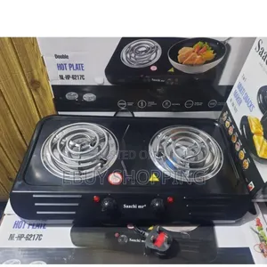 Photo - **Saachi Electric Hot Plate – Non-Slip Feet Auto Shut-Off*