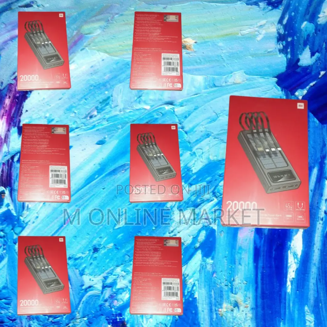 Mi Power Bank 20000mah and Wire