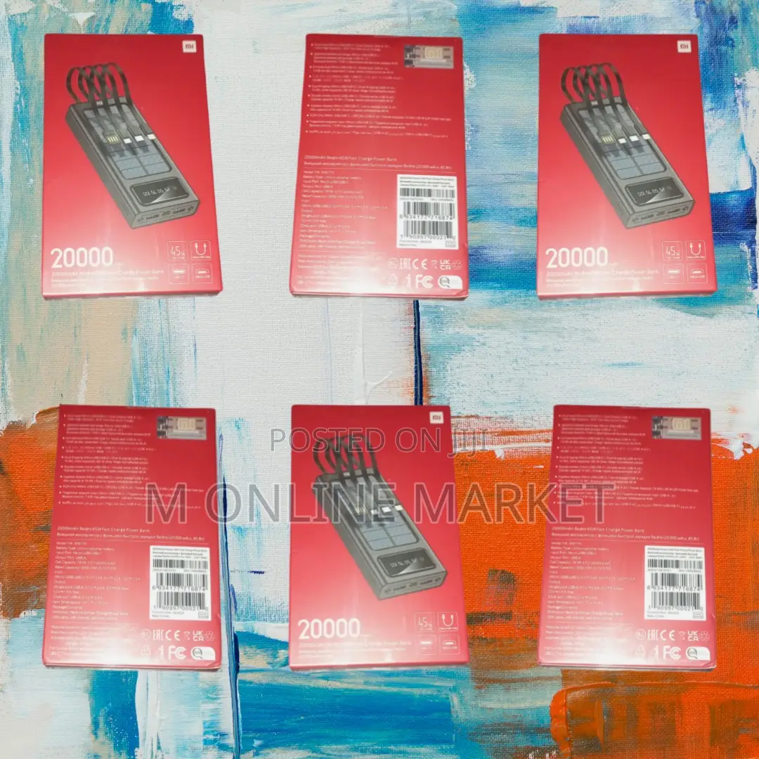 Charge Multiple Devices: Mi 20000mah (Cable Included)