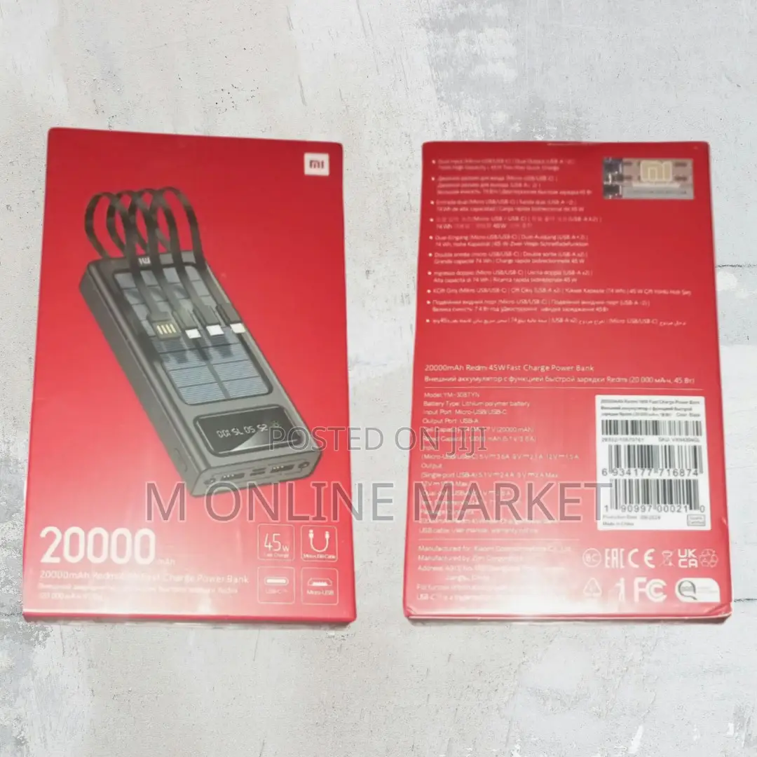 Bulk Purchase: Mi 20000mah Power Bank + Cable Deals