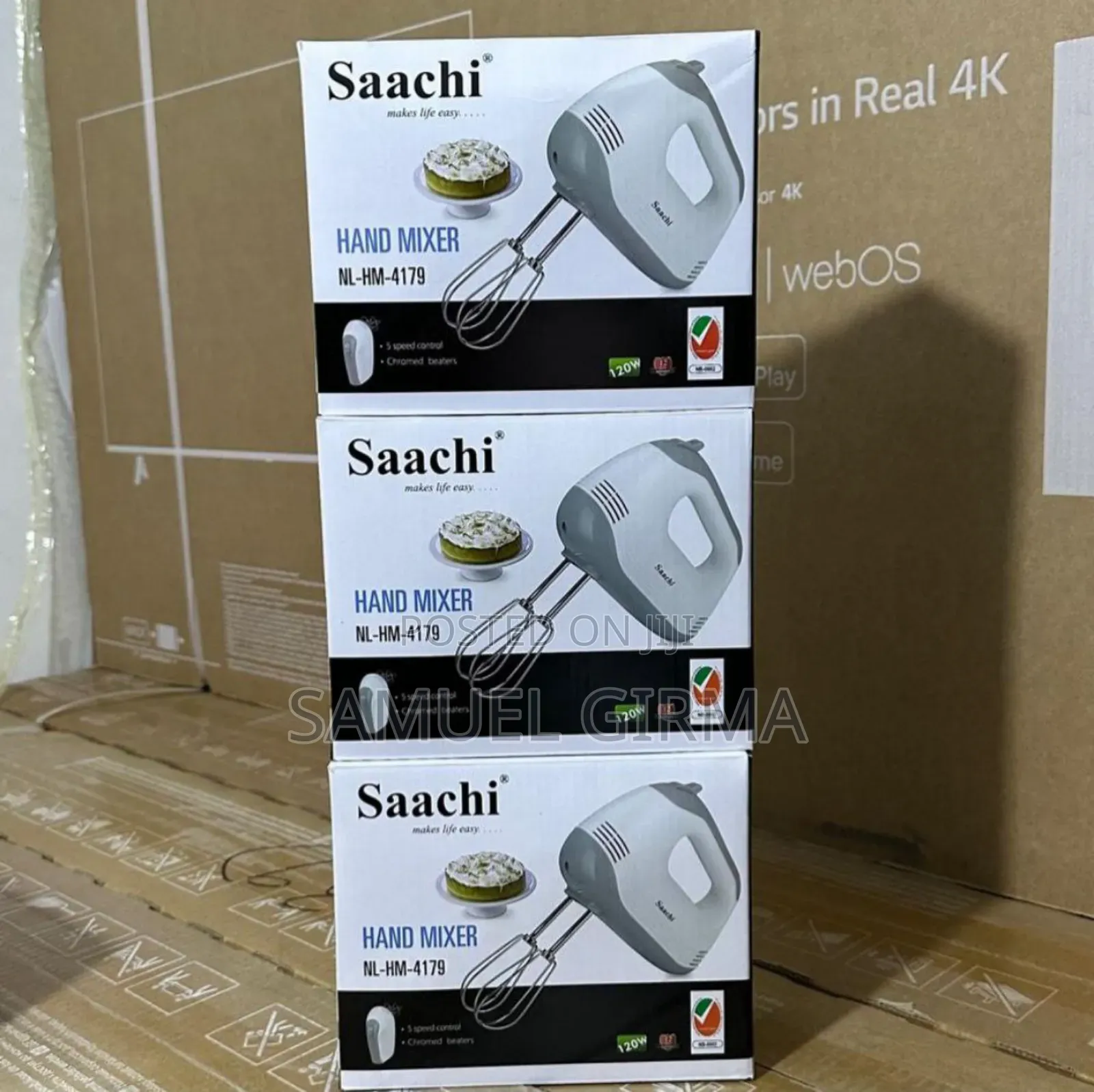  Saachi Hand Mixer
Power:- 120w
