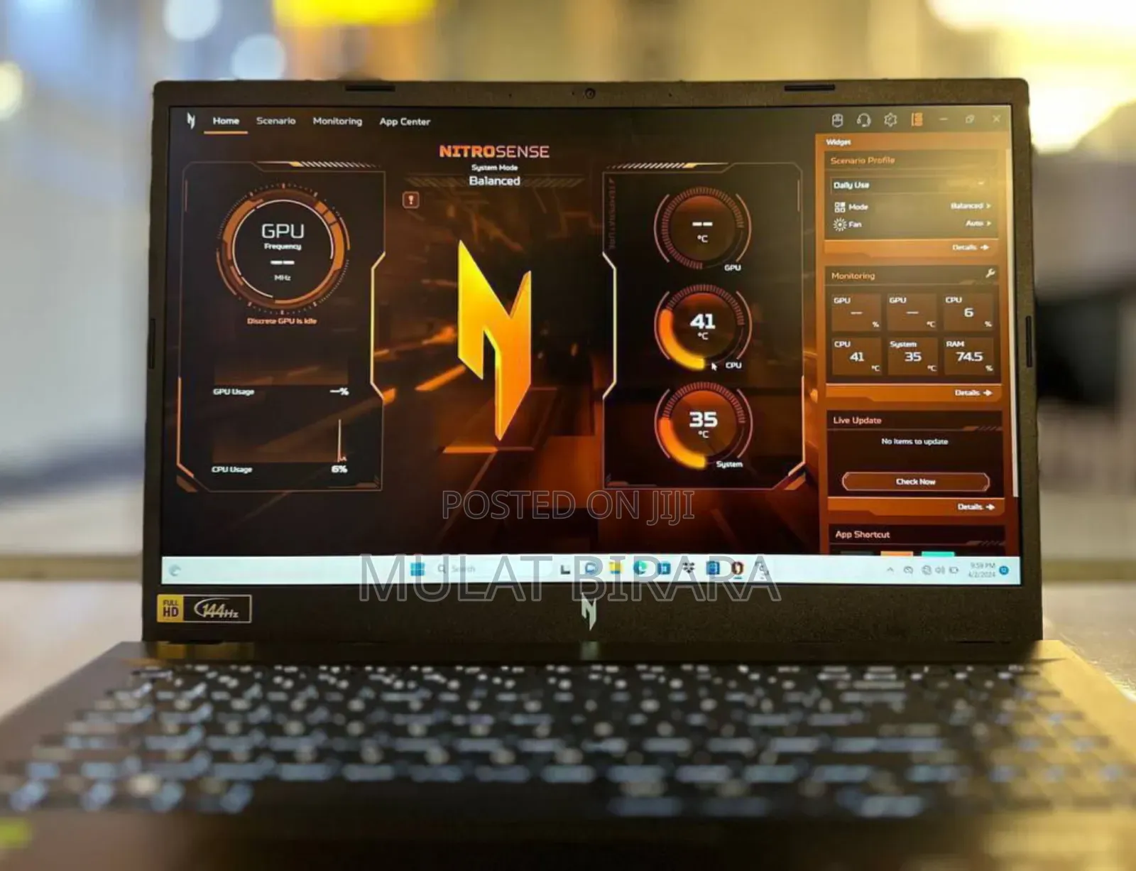 New Laptop Acer Nitro 17 16GB AMD Ryzen 7 SSD 1T