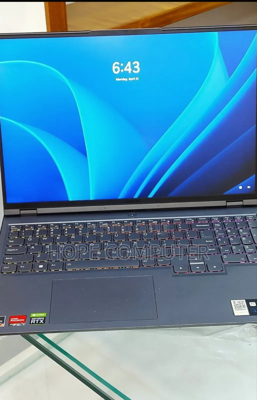 New Laptop Lenovo Legion 5 8GB AMD Ryzen 7 SSD 512GB