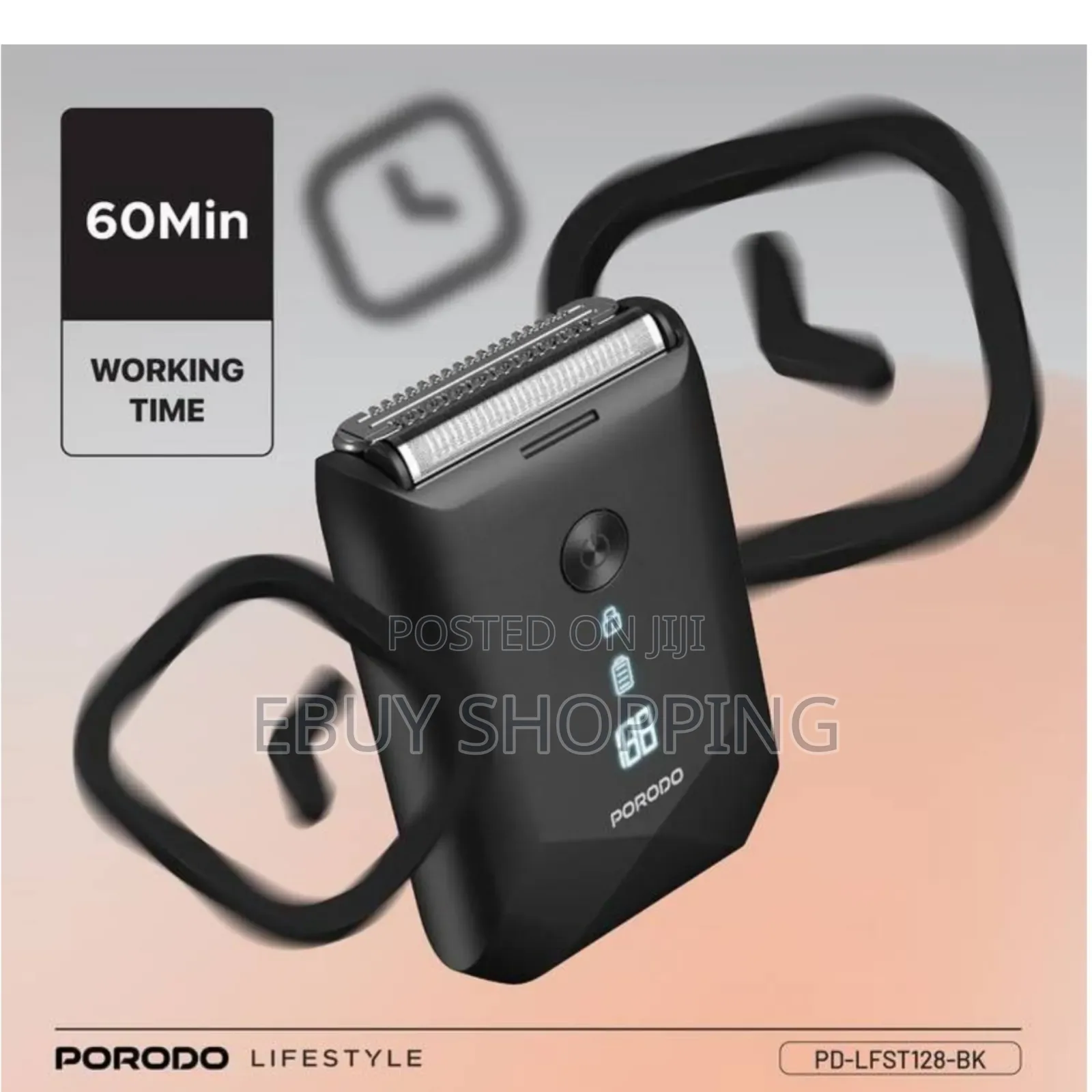 **Sleek Portable Porodo Shaver – Your Grooming Buddy**