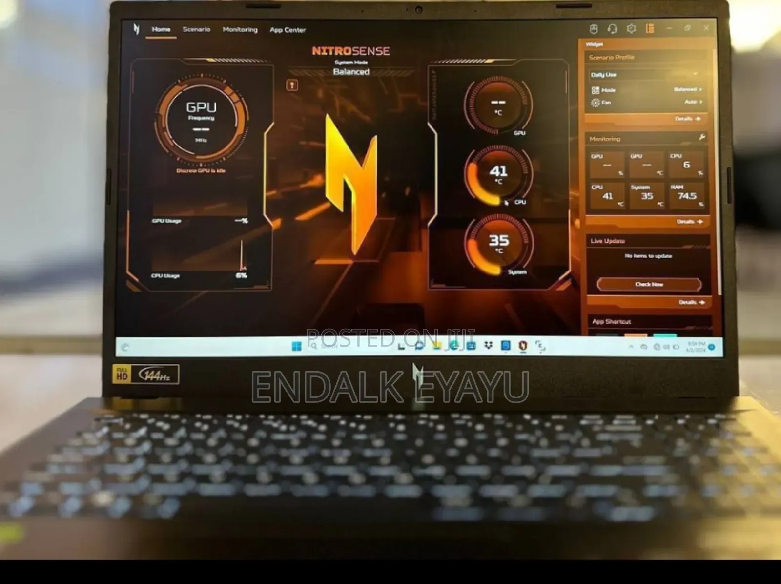 New Laptop Acer 16GB AMD Ryzen 7 SSD 1T