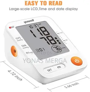 Photo - Blood Pressure Monitor LCD Display With Voice,White Case