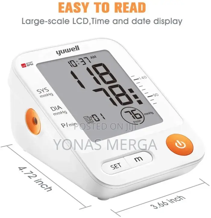 Blood Pressure Monitor LCD Display With Voice,White Case