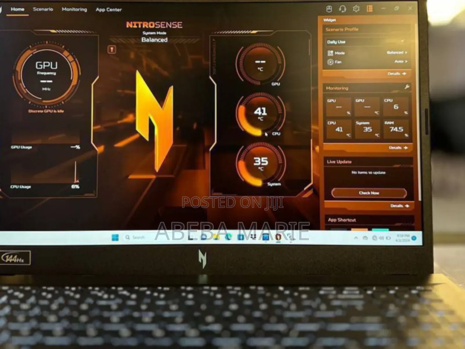 New Laptop Acer Nitro 5 16GB AMD Ryzen 7 SSD 1T