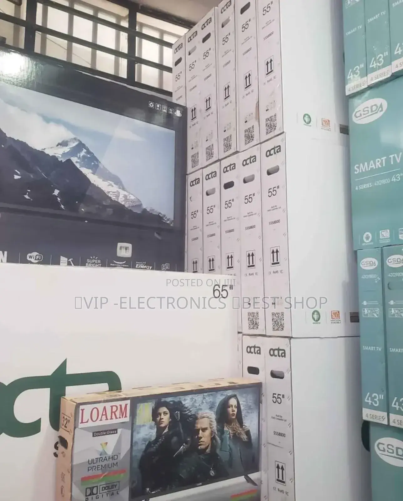 Octa 65"Inch Tv Smart Android Tv