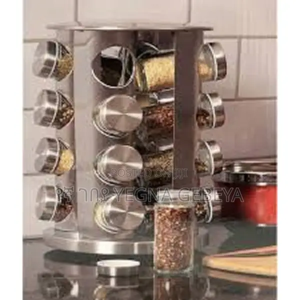 16pcs Stainless Steel Spice Rack