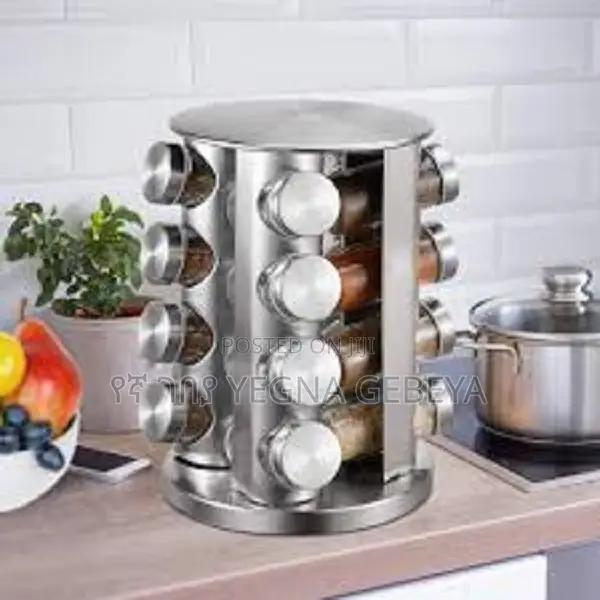 16pcs Stainless Steel Spice Rack