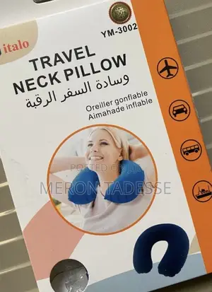Inflatable Travel Neck Pillow Velvet የሚነፋ የጉዞ ትራስ ከፋይ