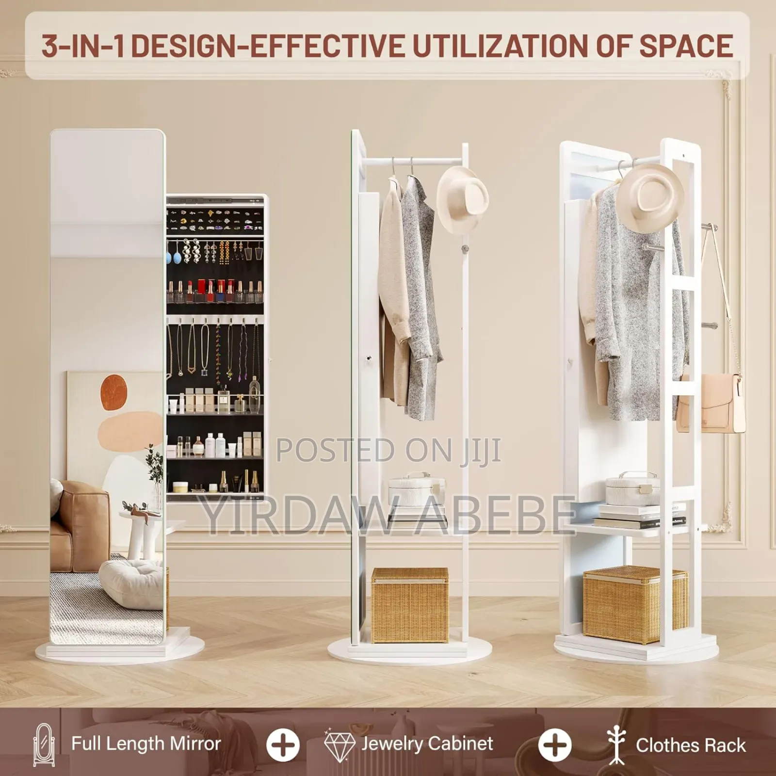 3 in 1 Dressing Mirror