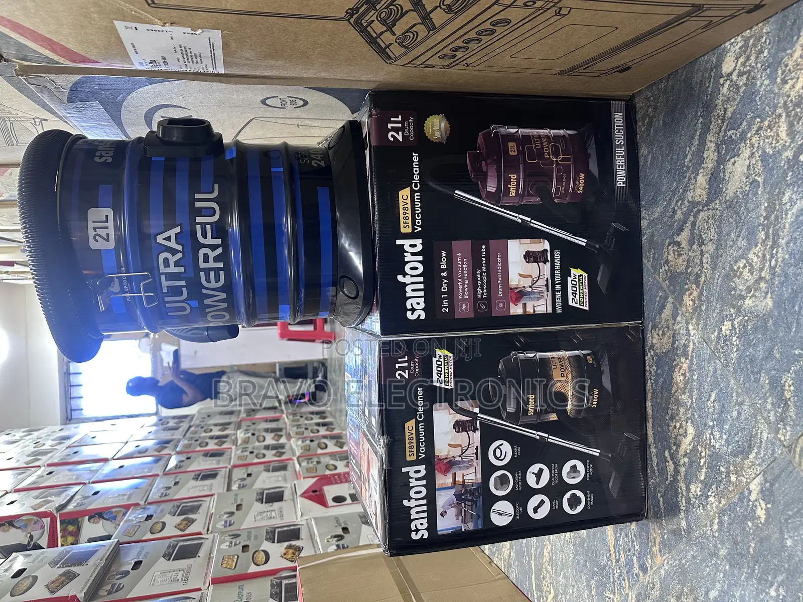 Sanford Vacuum Cleaner 21litter 100% Copper Motor