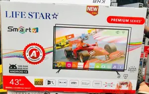 Lifestar Tv 43"Inch Tv Smart Android 14.0 Nwe 2024 Tv