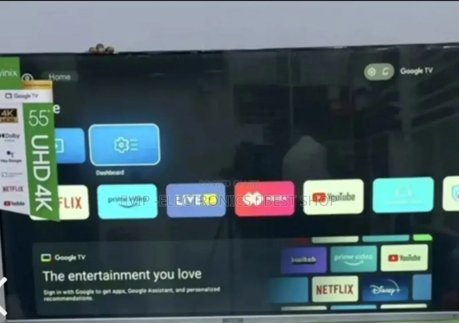 Syinix Tv 55"Inch Smart Android Google System Tv