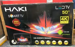 Haki 50"Inch Tv Smart Android Ultra Hd New 2024 Tv