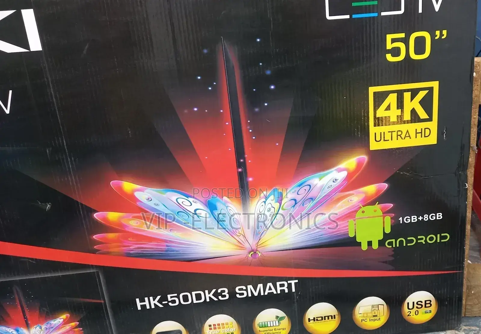 Haki 50"Inch Tv Smart Android Ultra Hd New 2024 Tv