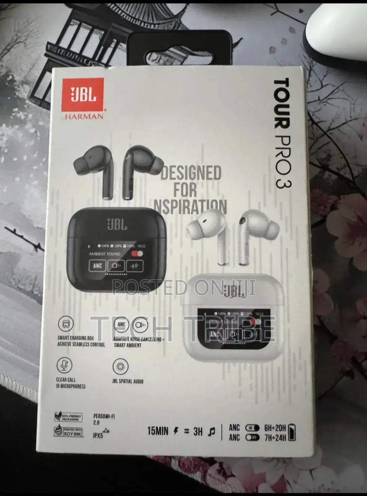 JBL Tour Pro 3 Original Smart High Tech Touch Screen Earpod