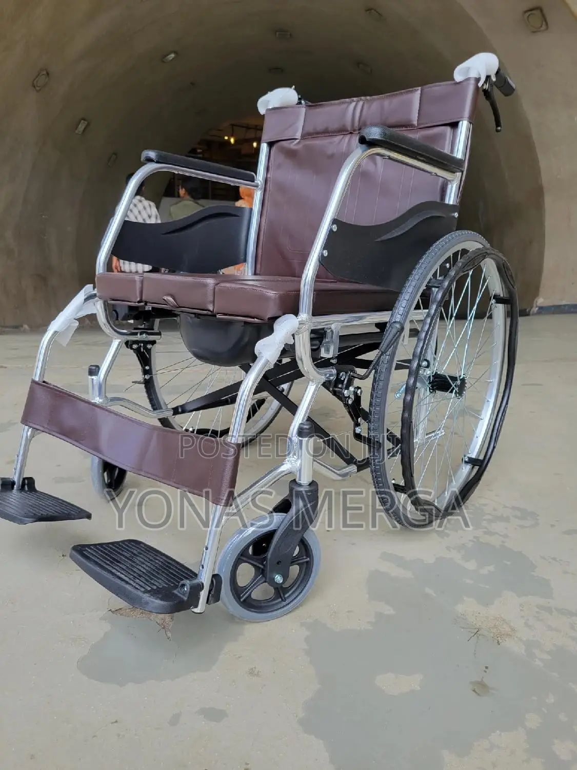 Wheelchair (Spoke Wheel)Toilet Wheelchair፭响wheel Chair∆Œዊልቼር