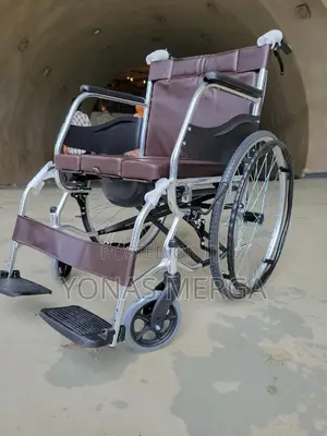 Wheelchair (Spoke Wheel)Toilet Wheelchair፭响wheel Chair∆Œዊልቼር
