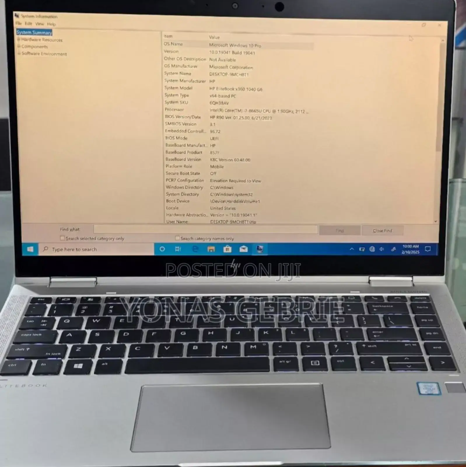 New Laptop HP EliteBook 1040 G6 16GB Intel Core I7 SSD 512GB