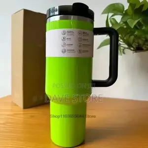 Double Layer Stainless Still Isolated Tumblers With Straw