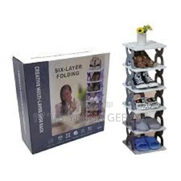 6-Layer Folding Shoe Rack