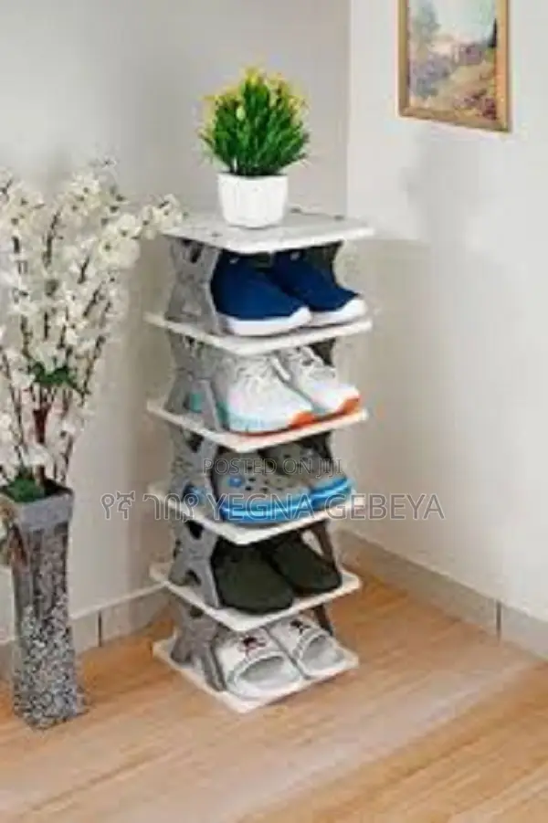 6-Layer Folding Shoe Rack