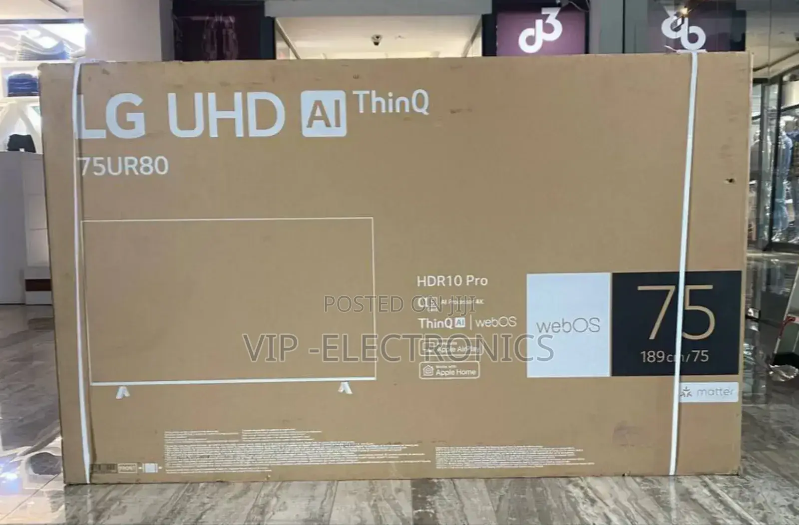 Lg 75"Inch Tv Smart Uhd Ur80 Tv