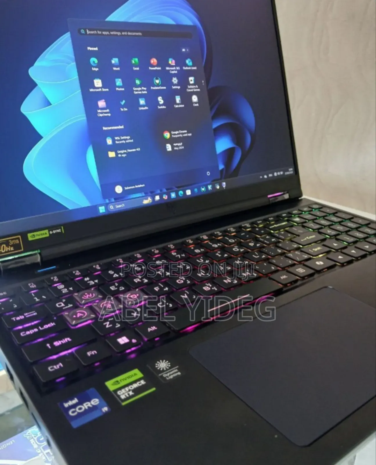 New Laptop Acer Predator Helios Neo 16 32GB Intel Core I9 SSD 1T