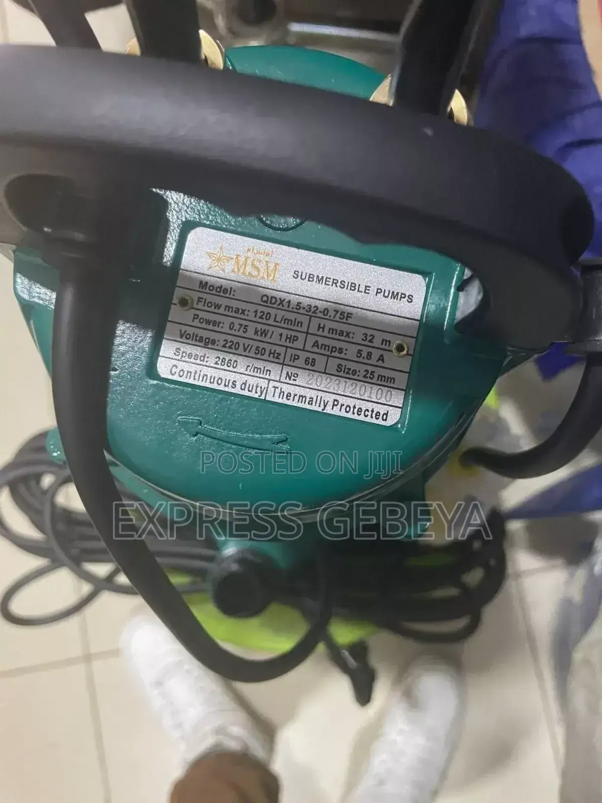 Submersible Water Pump 1hp