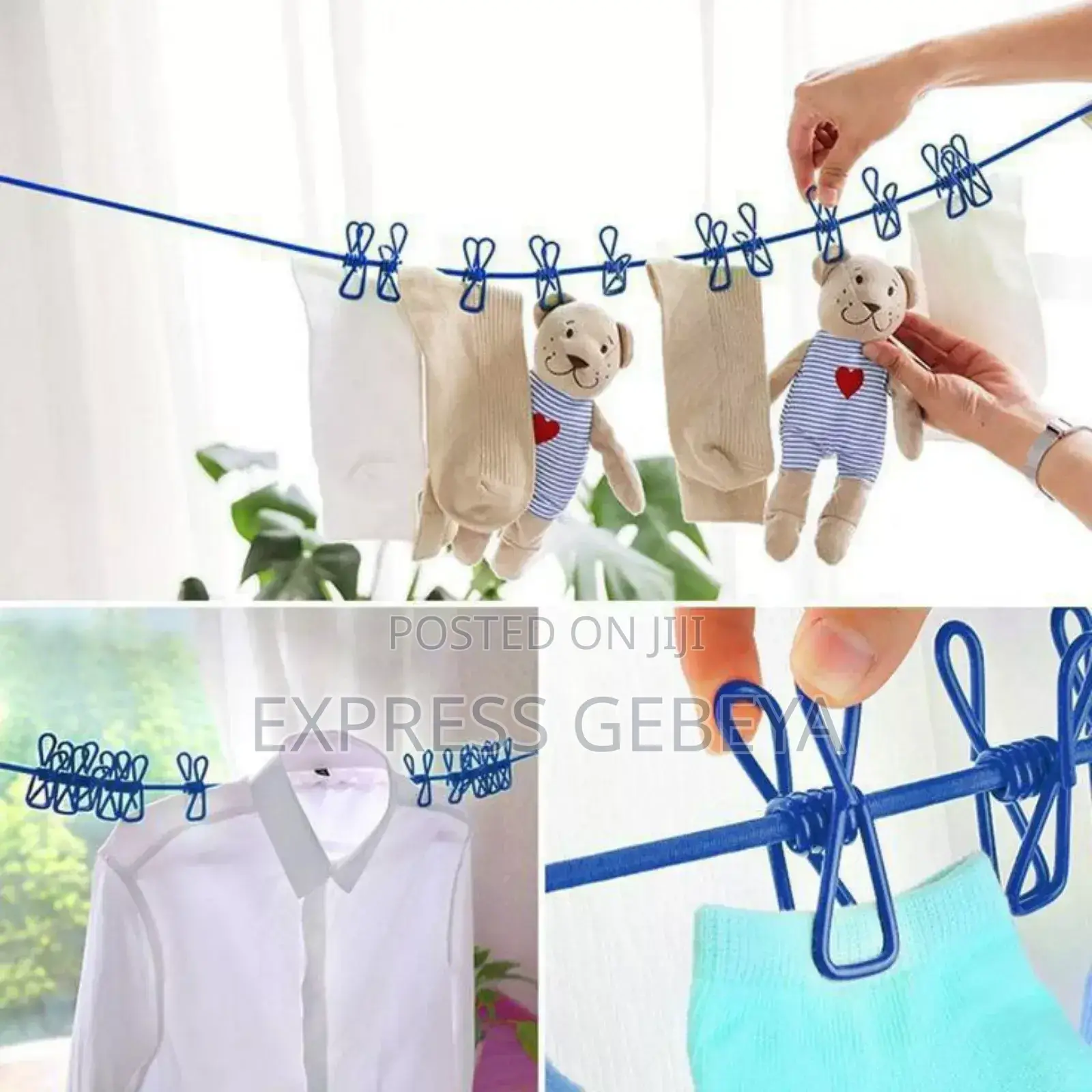 Portable Drying Rack Clips Cloth Hanger