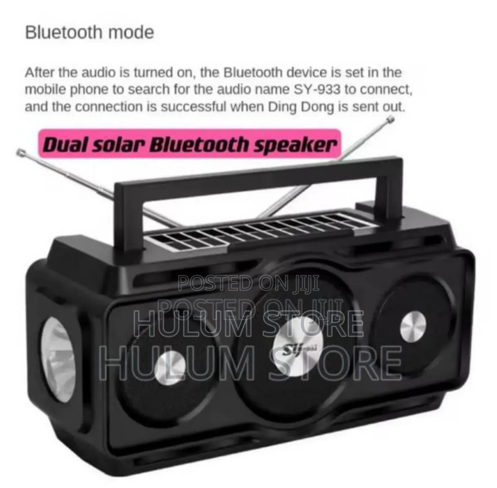 New Dual Solar Bluetooth Speaker