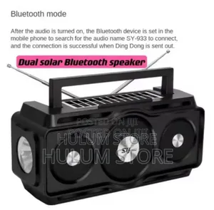 New Dual Solar Bluetooth Speaker