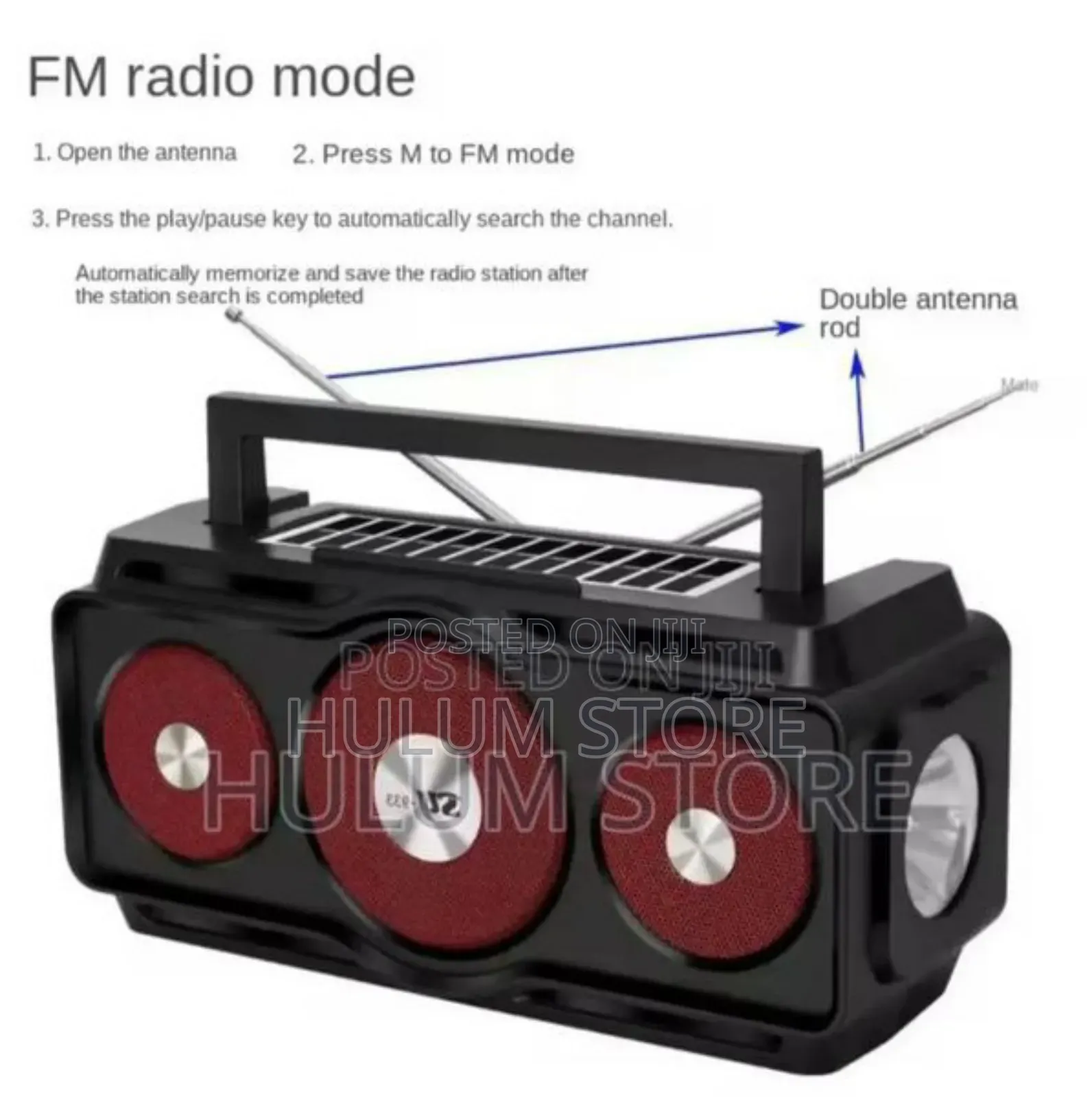 New Dual Solar Bluetooth Speaker