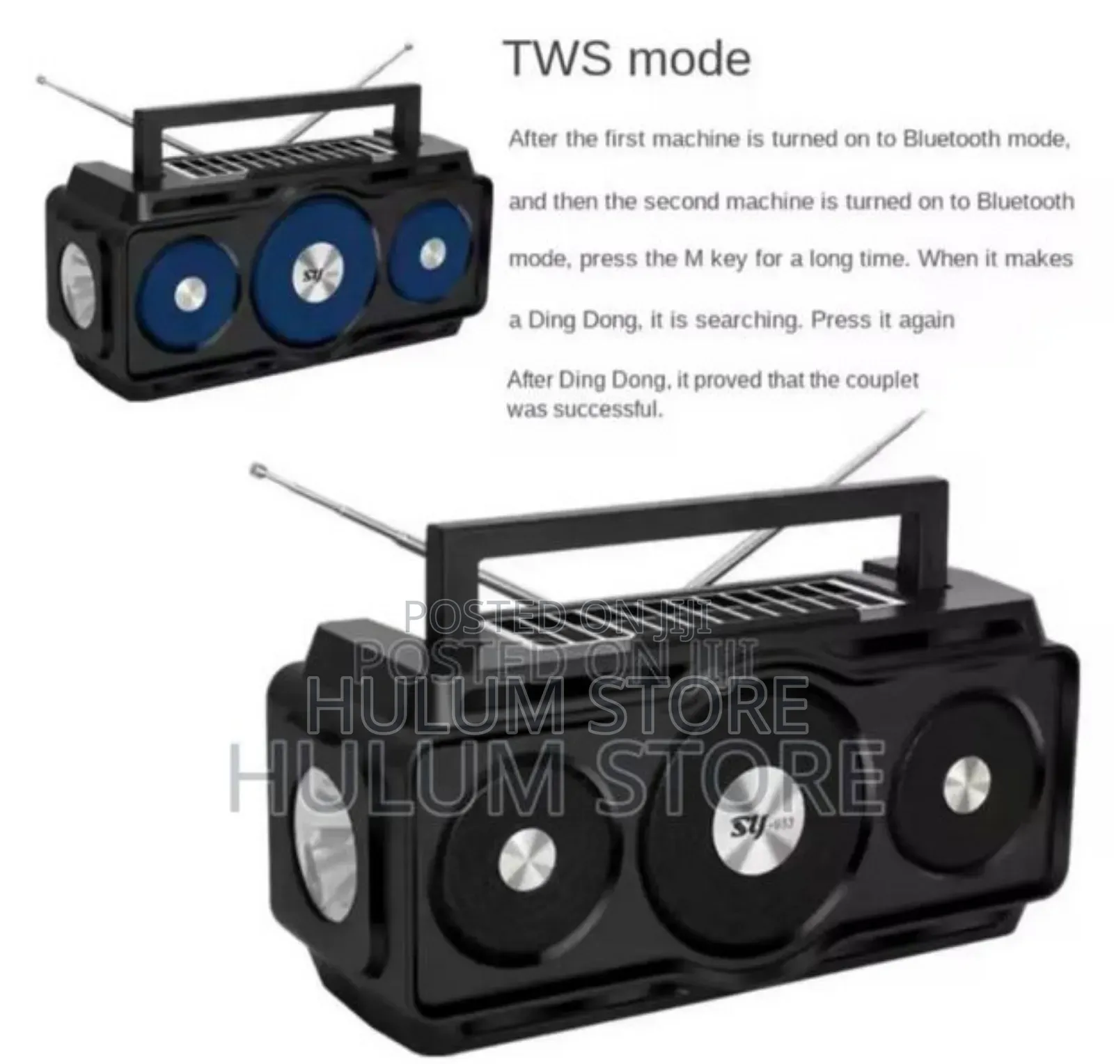 New Dual Solar Bluetooth Speaker