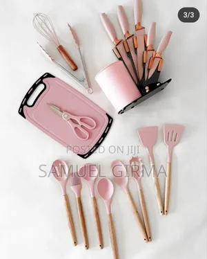 19 Set Silicone Kitchenware
19 ሴት የስልከን ጭልፋ እና ቢላዋ