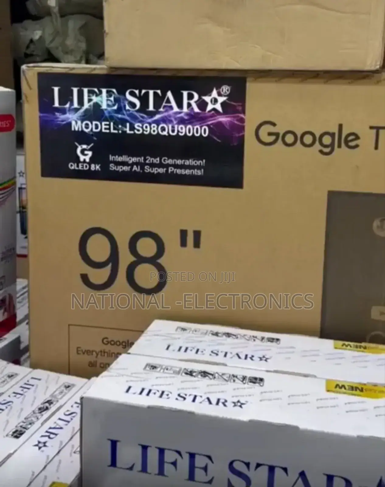 Lifestar 98"Inch Tv Smart Google System Tv