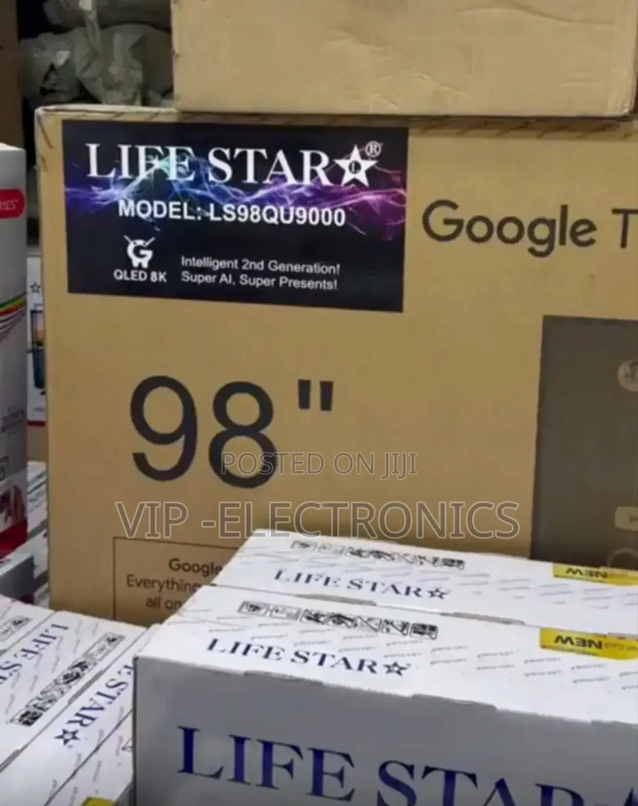 Lifestar 98"Inch Tv Smart Google System Tv