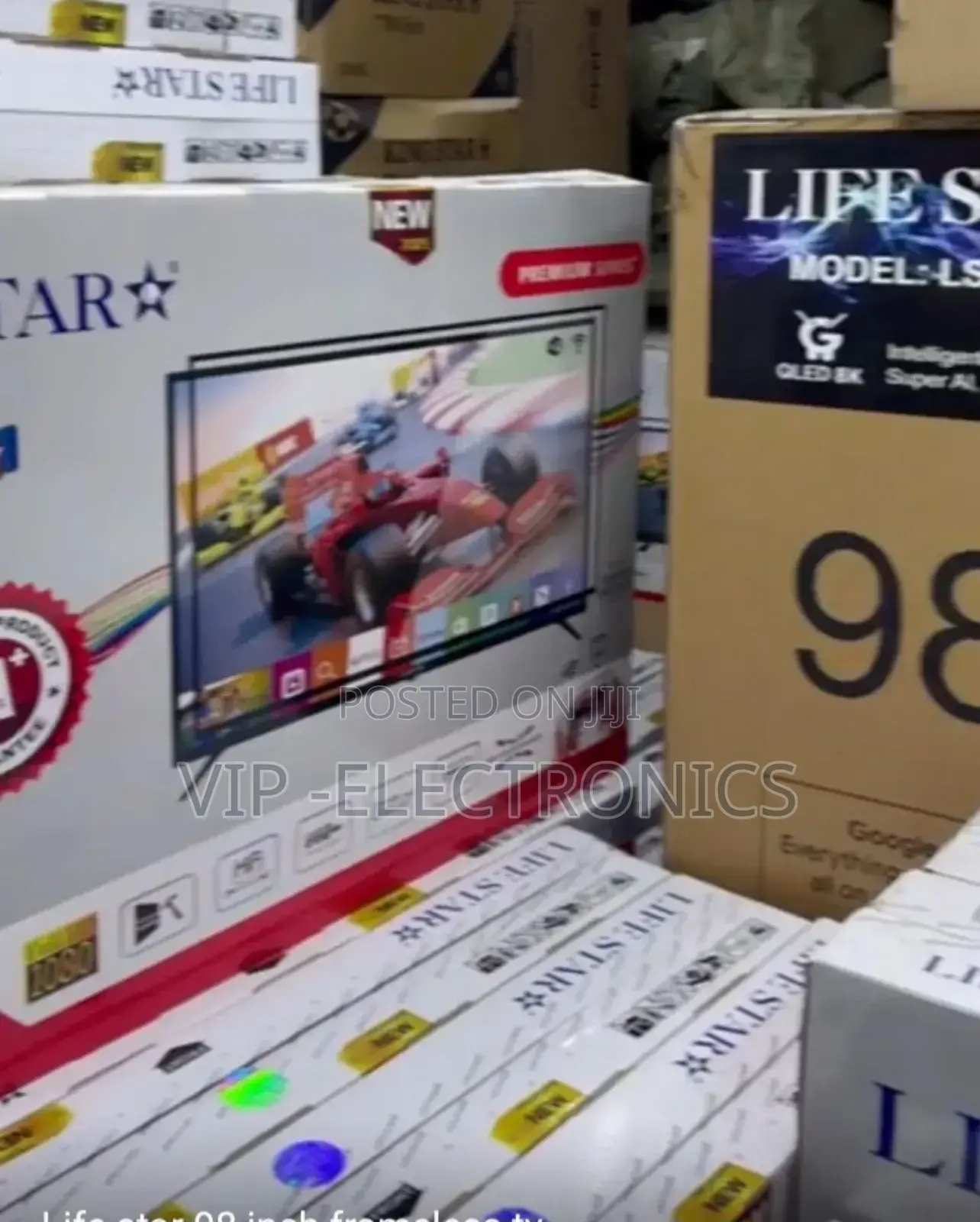 Lifestar 98"Inch Tv Smart Google System Tv