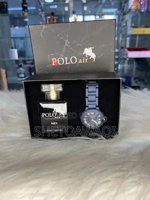 Photo - Polo Air Men's Wristwatch and Perfume Valentine’S Gift Set