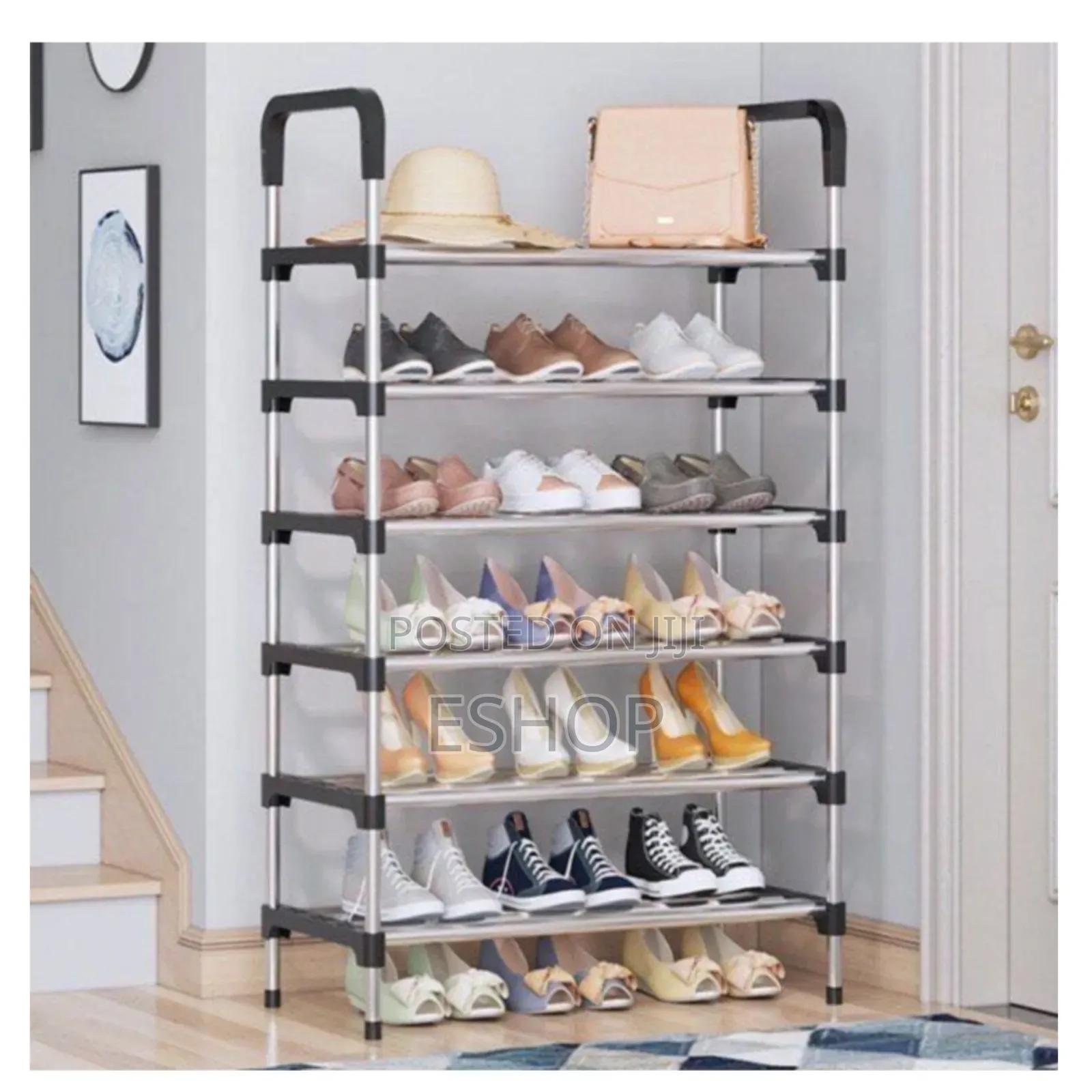 **Durable Stainless Steel Shoe Rack – Rust-Resistant**