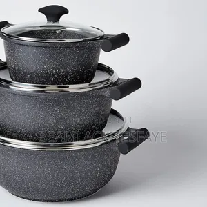 ሞምኮክ 3pcs የግራናይተ ድስት