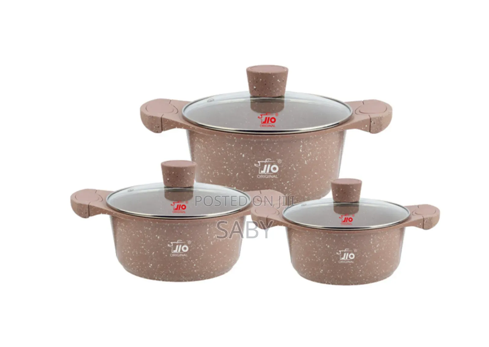 ,Jiomarble Coated Granite Casserole Cookware Set