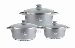 ,Jiomarble Coated Granite Casserole Cookware Set