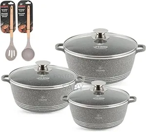 ,Jiomarble Coated Granite Casserole Cookware Set