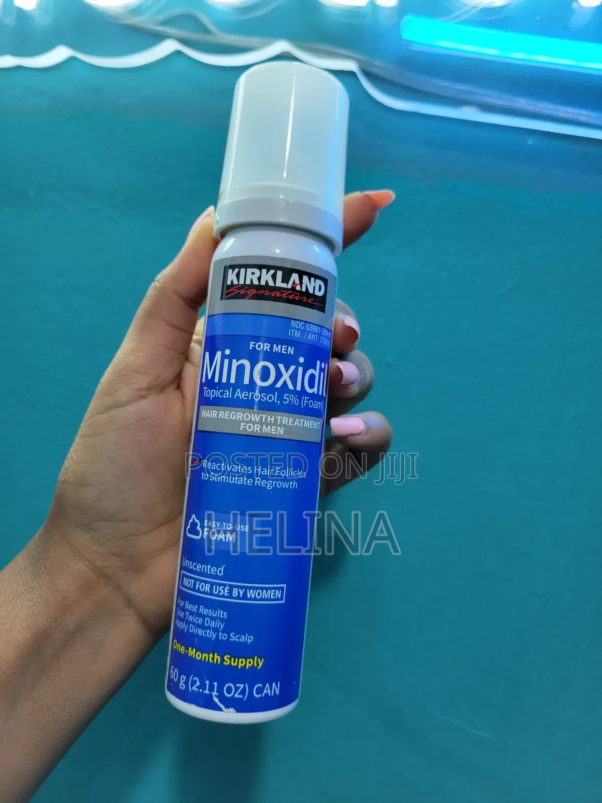 5% 60 Gram Foam Minoxidil From Usa Made in Israel